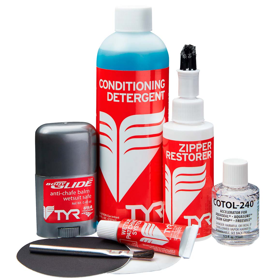 Kit Limpeza/Manutenção de Roupas de Borracha TYR