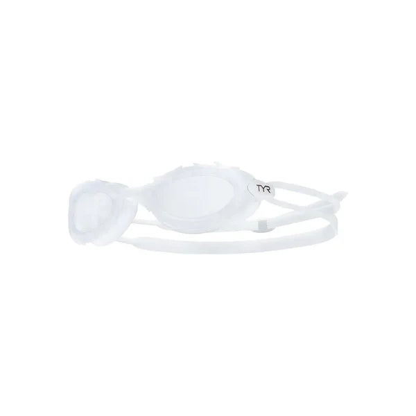 Óculos de natação TYR Nest Pro Nano Fit lente transparente com gaxeta TPR macia