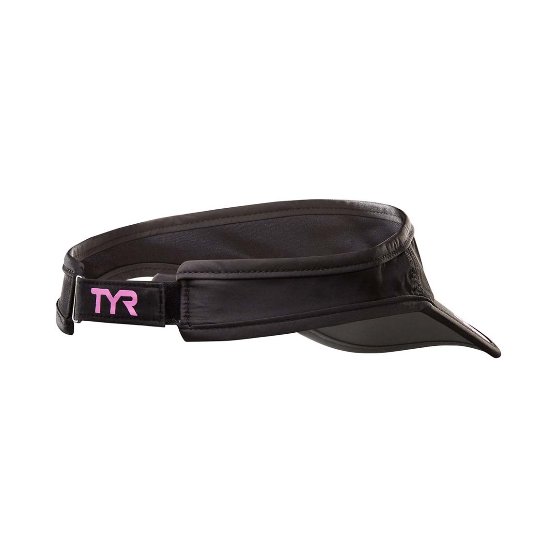 Viseira TYR Running — vista traseira mostrando ajuste velcro