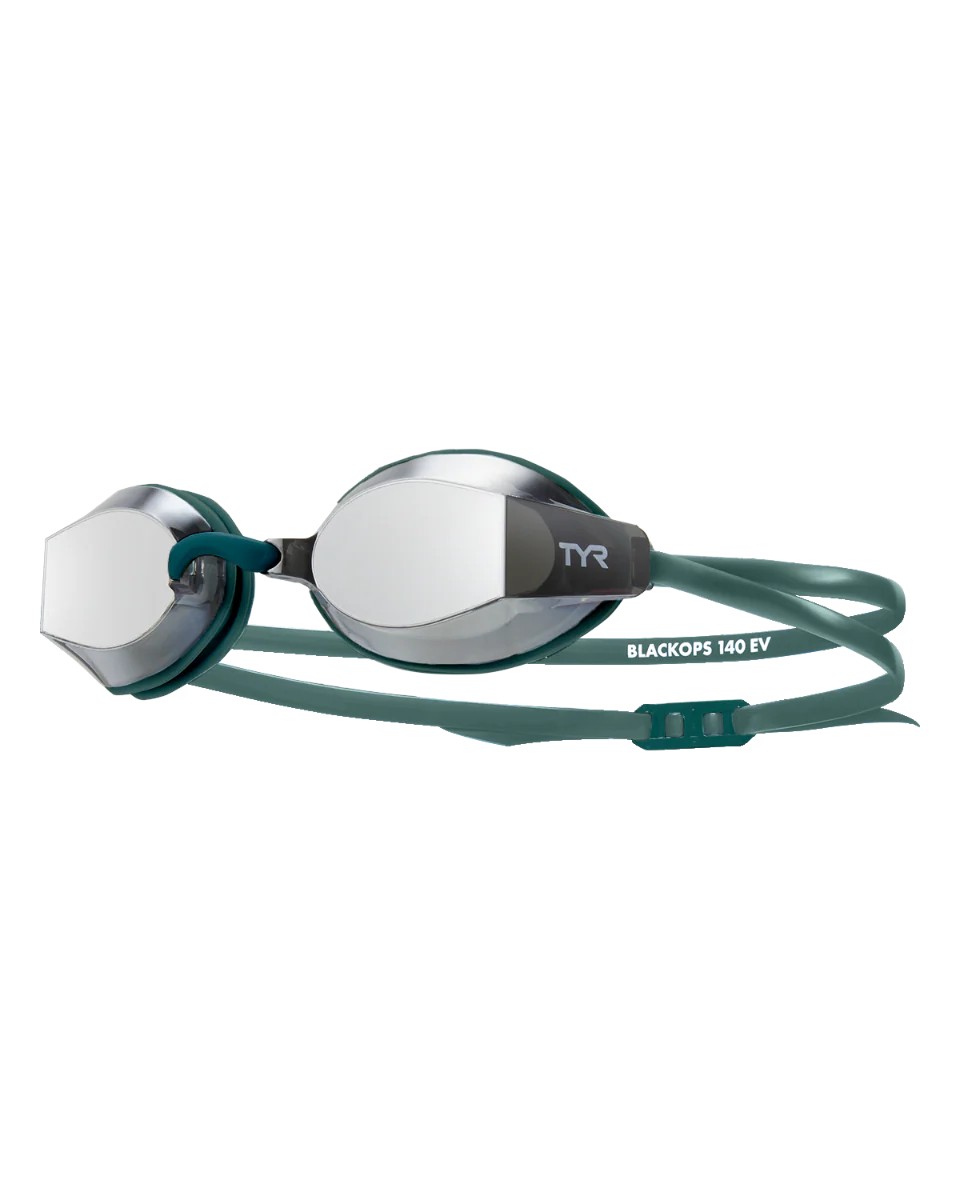 Óculos de Natação TYR Blackops 140EV Racing Lente Espelhada — Visão 140° com Gaxetas DURAFIT