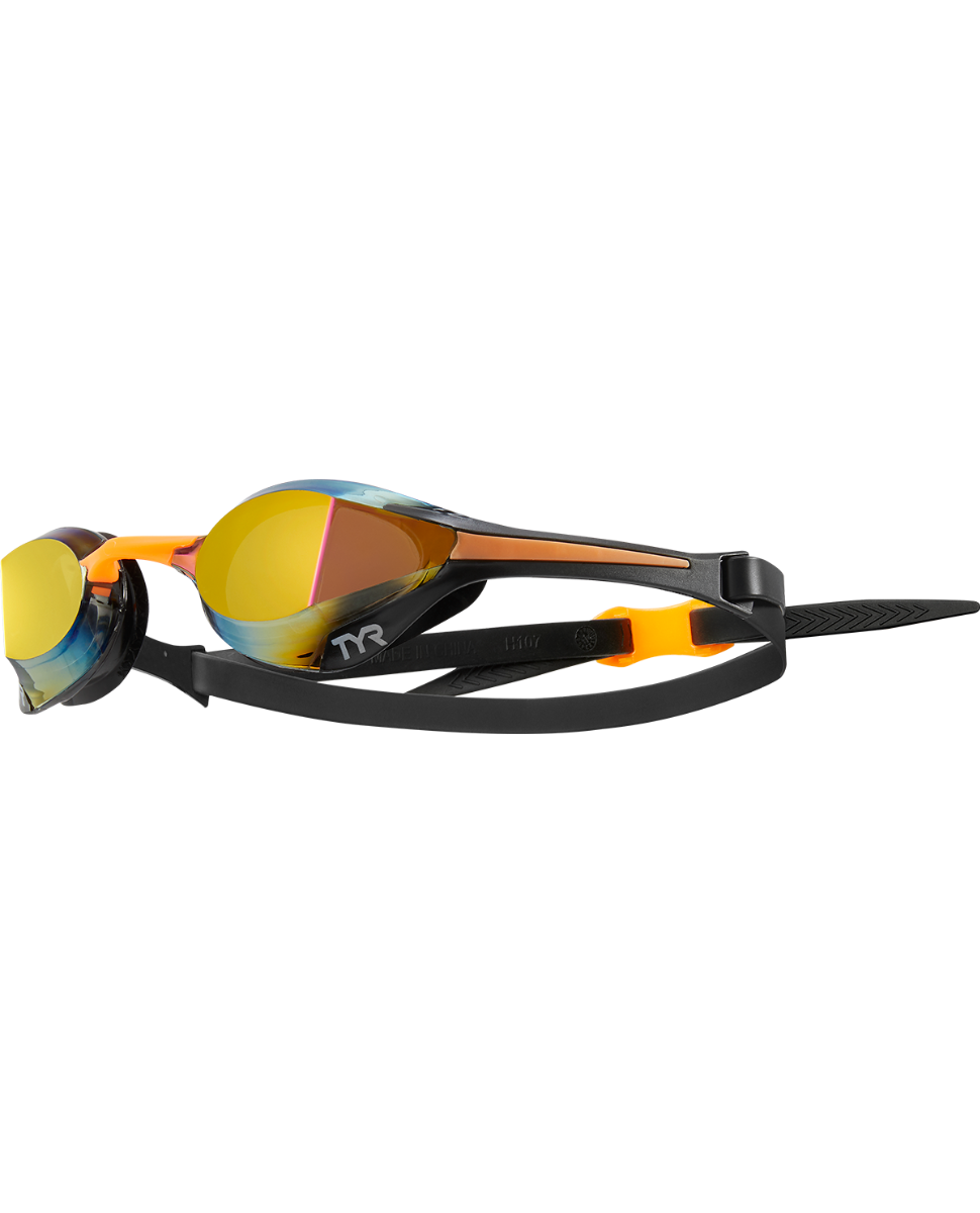 Óculos de Natação TYR Tracer-X Elite Lente Espelhada — Visão 180° com Trilhos de Estabilidade e DURAFIT