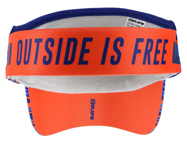 Viseira HUPI Outside is Free vista lateral aba curva
