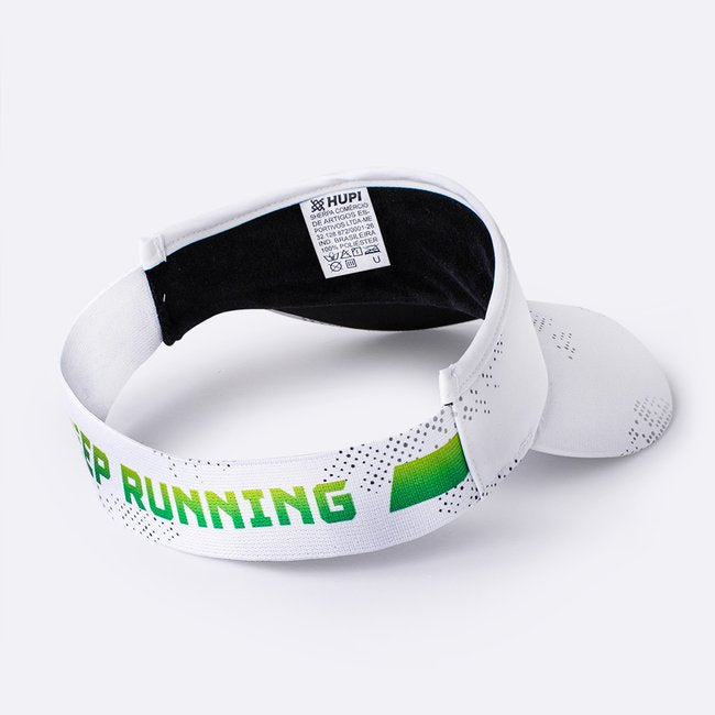 Viseira HUPI Run Fast vista lateral com aba curva