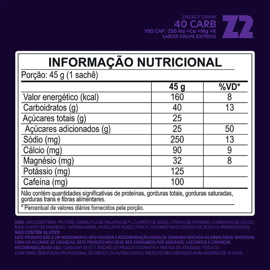 Sachê Intra-Treino Z2 Power Powder 45g: Energia Sustentável e Praticidade para o Seu Treino Z2Foods — imagem 10 de 13