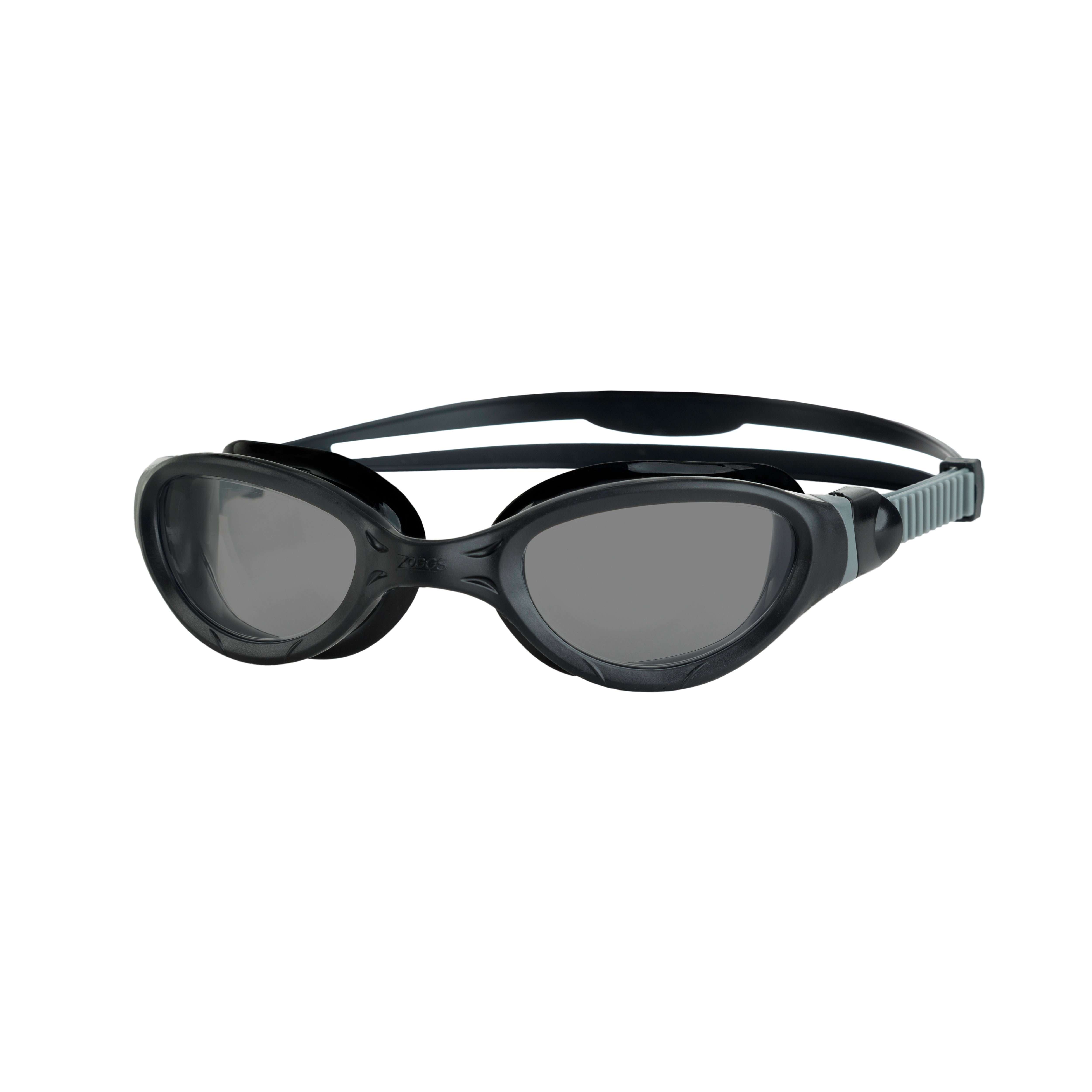 Óculos de Natação Zoggs Phantom 2.0 — armação preta/cinza com lente fumê