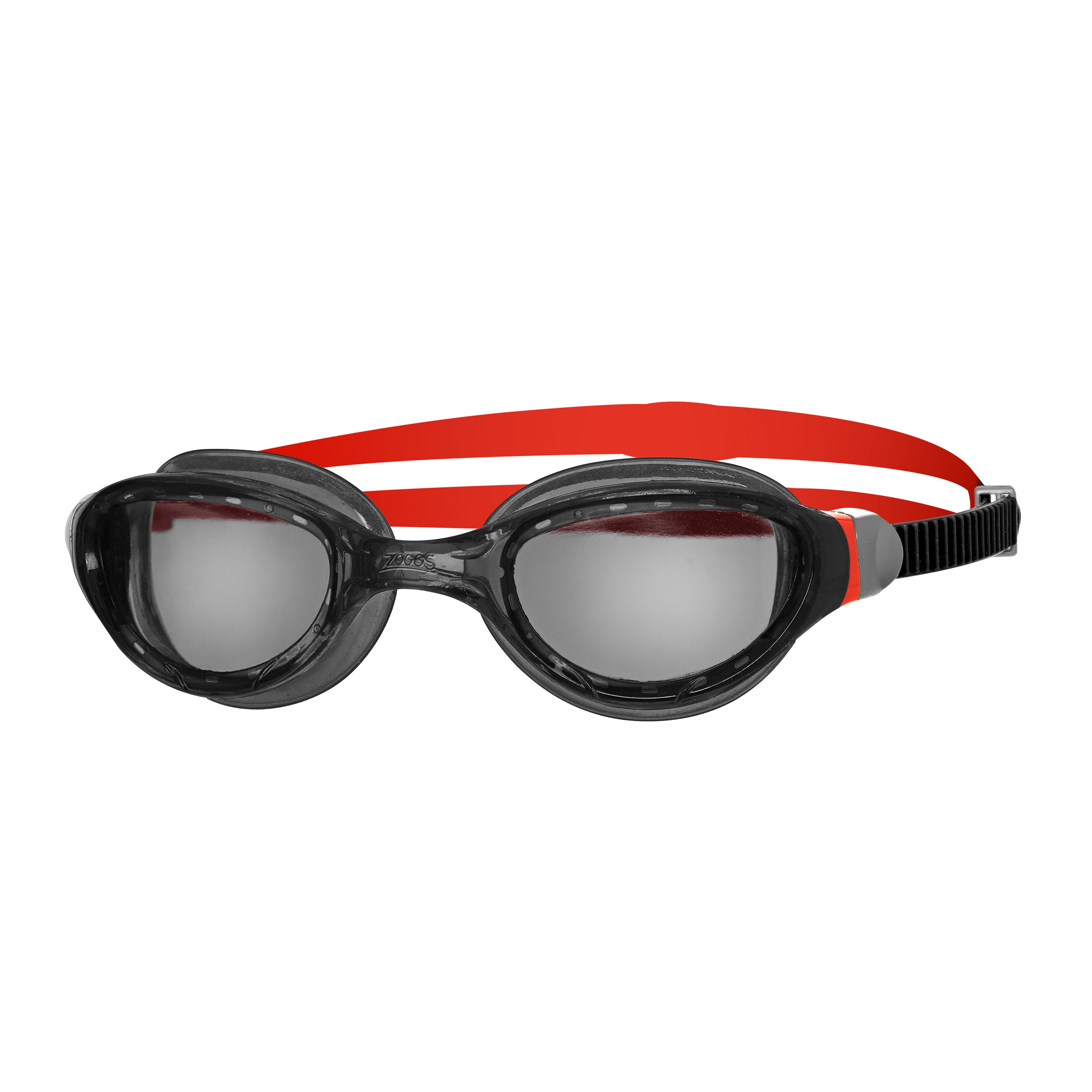 Óculos de Natação Zoggs Phantom 2.0 — armação preta/vermelha com lente fumê