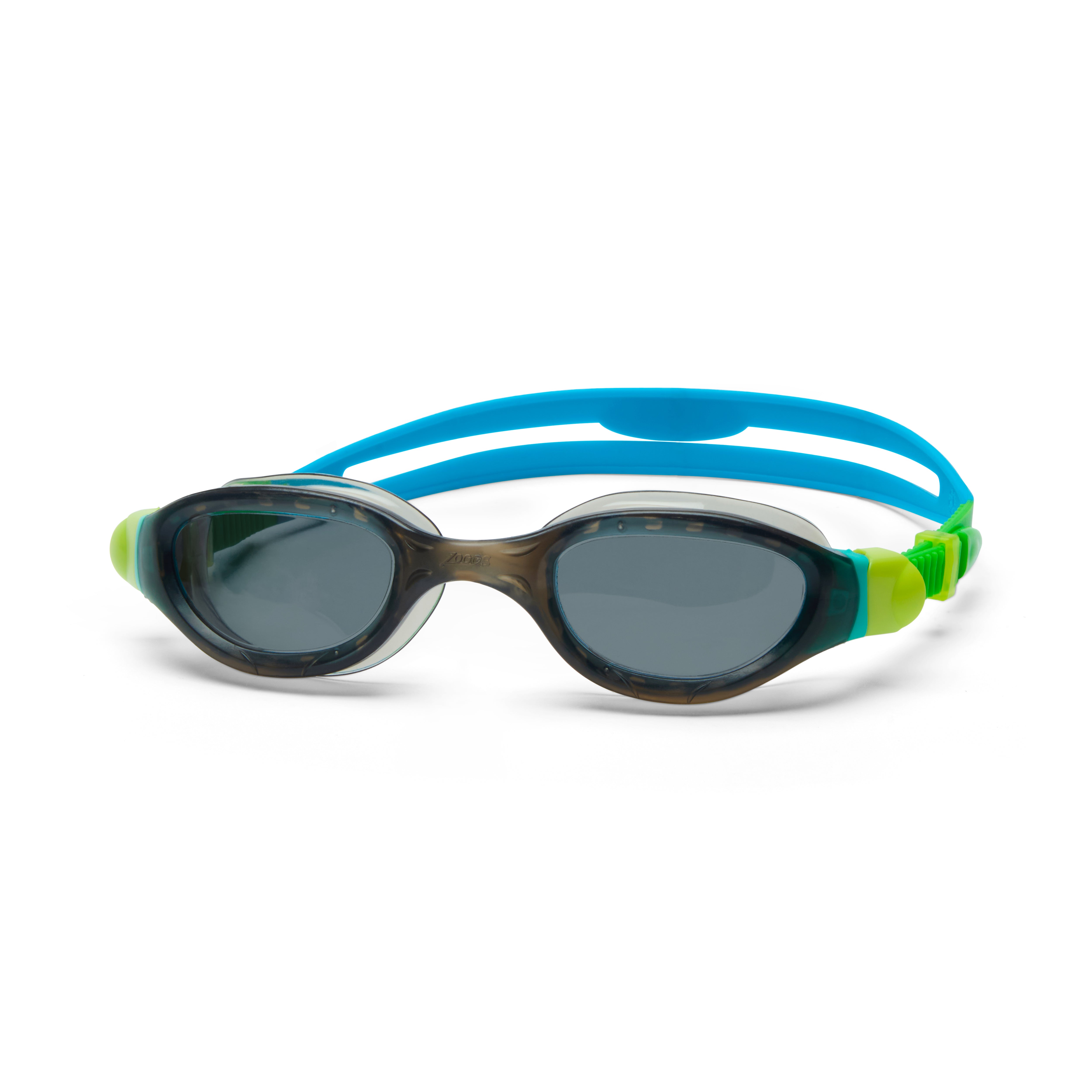 Óculos Zoggs Phantom 2.0 Junior, Preto/Verde com lente fumê, vista frontal