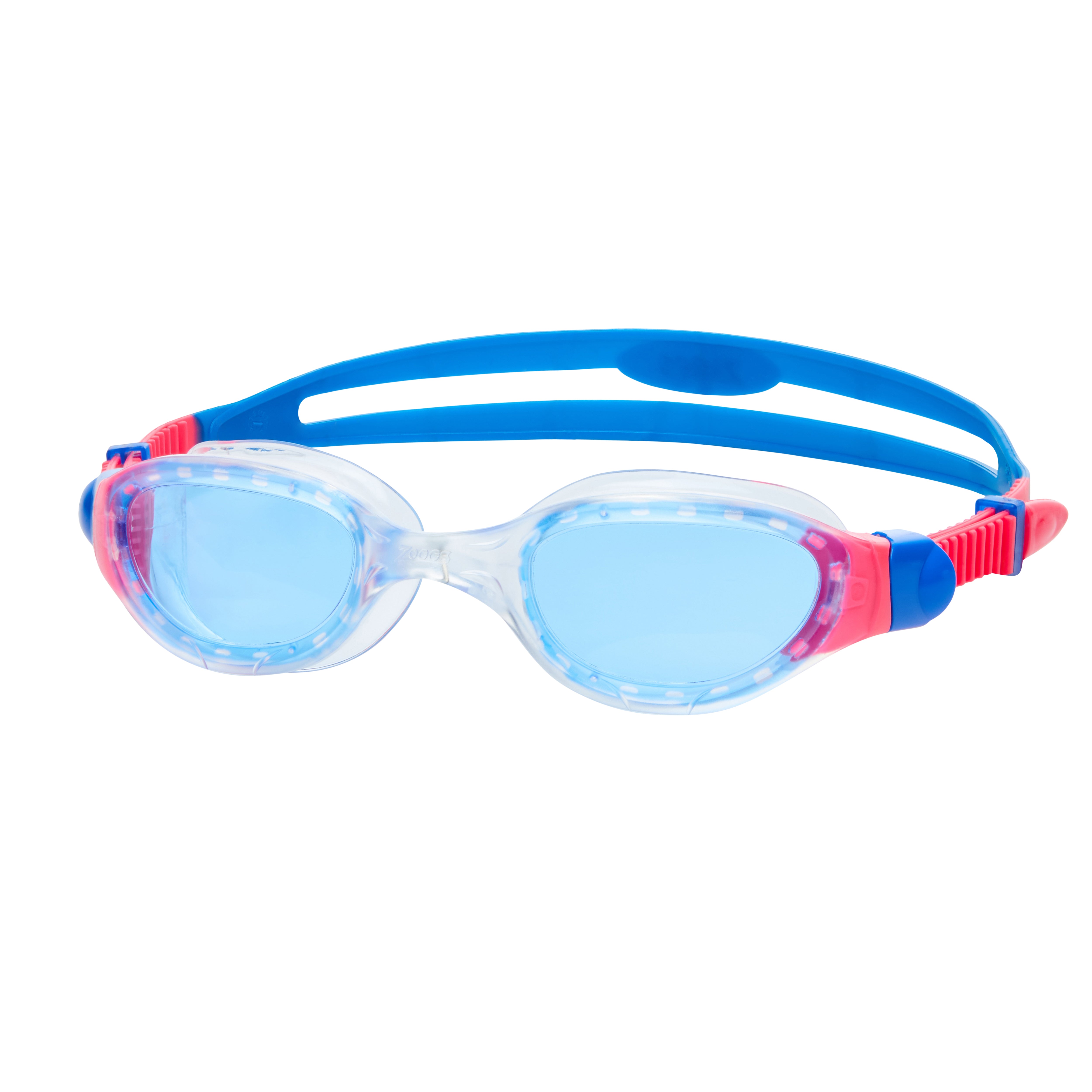Óculos Zoggs Phantom 2.0 Junior, Transparente/Azul com lente azul, vista frontal