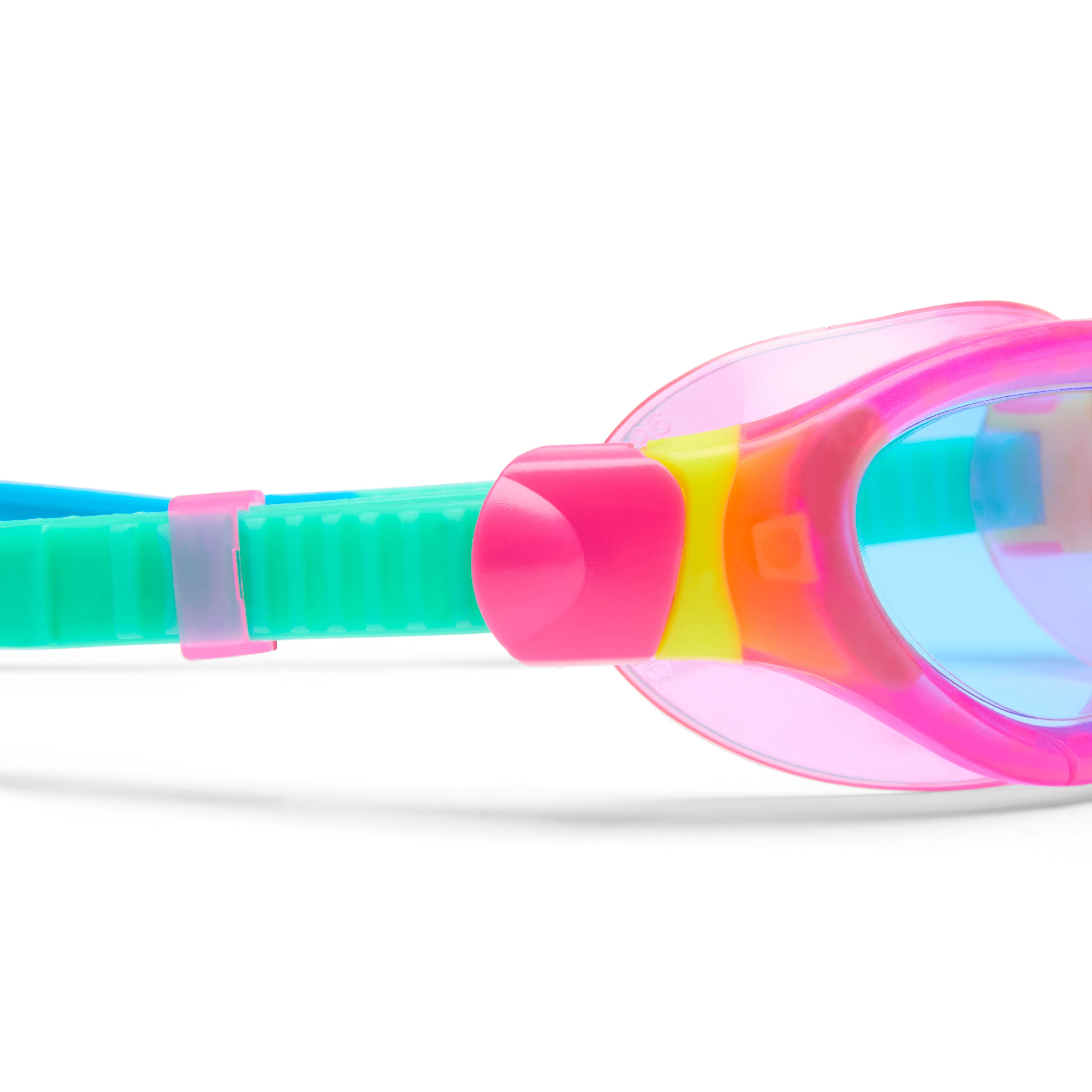 Óculos Zoggs Phantom 2.0 Junior, Rosa/Turquesa com lente azul, vista lateral