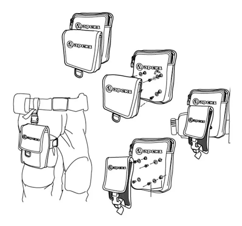 Kit Apeks Com 2 Parafusos E Porcas 3/8 Polegadas