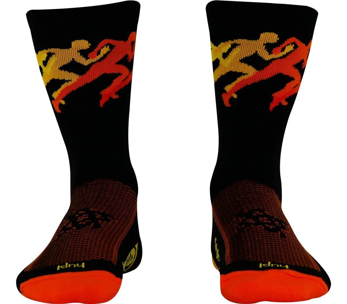 Meia HUPI Pace Laranja para Corrida