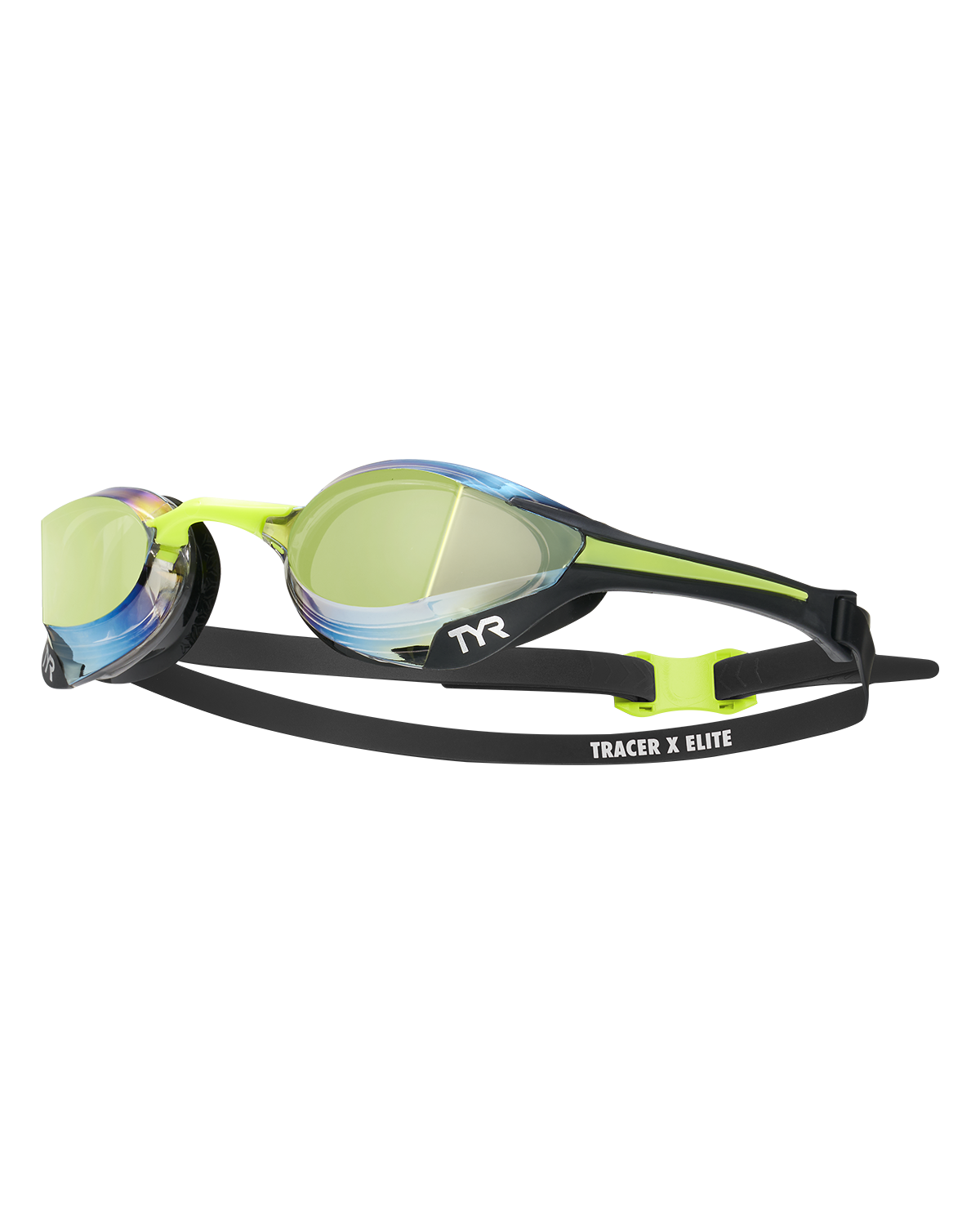 Óculos de Natação TYR Tracer-X Elite Lente Espelhada — Visão 180° com Trilhos de Estabilidade e DURAFIT