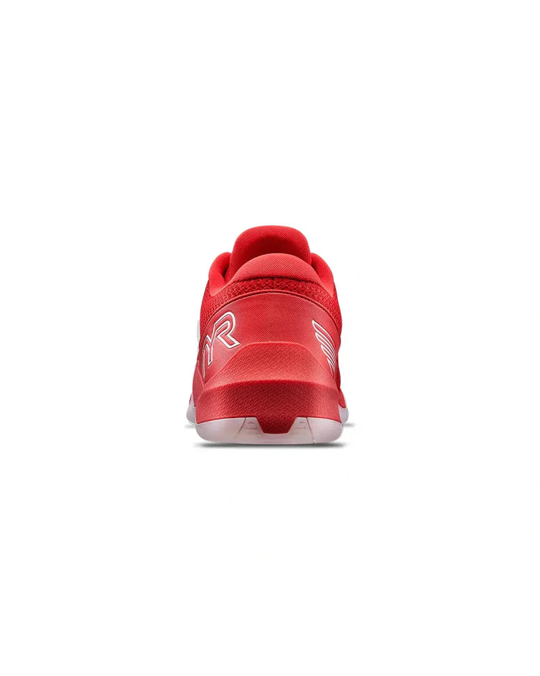 Tênis TYR CXT-2 Trainer Vermelho/Branco — vista traseira com heel tab liso para HSPU e TPU wrap