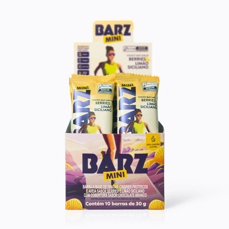 Barz Mini Z2 Performance: Barra Energética 30g Z2Foods — embalagem e apresentação do produto