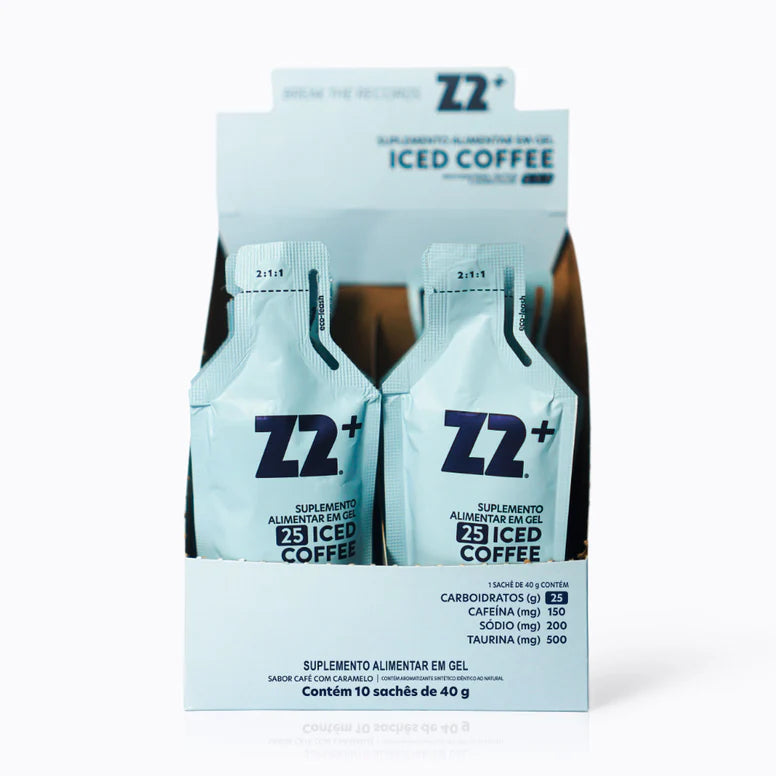 Energy Gel Z2 Iceed Coffee — caixa display linha Gameday