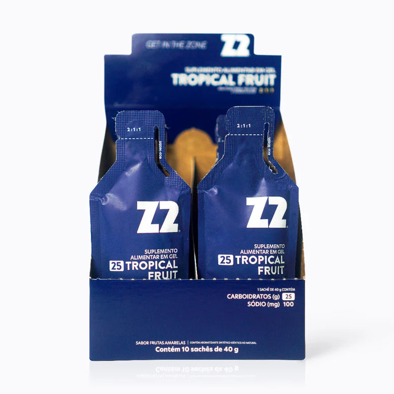 Energy Gel Z2 Tropical Fruit — caixa display linha Everyday
