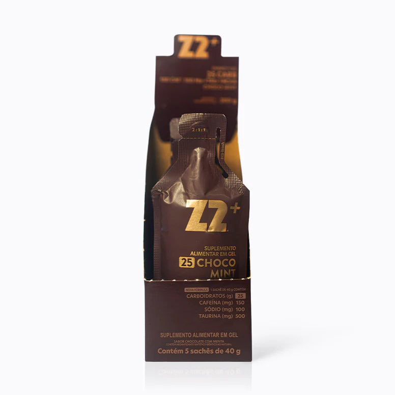 Energy Gel Z2 Choco Mint — display com 5 sachês linha Gameday