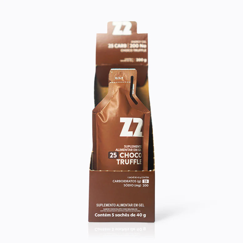 Energy Gel Z2 Choco Truffle — display com 5 sachês linha Everyday