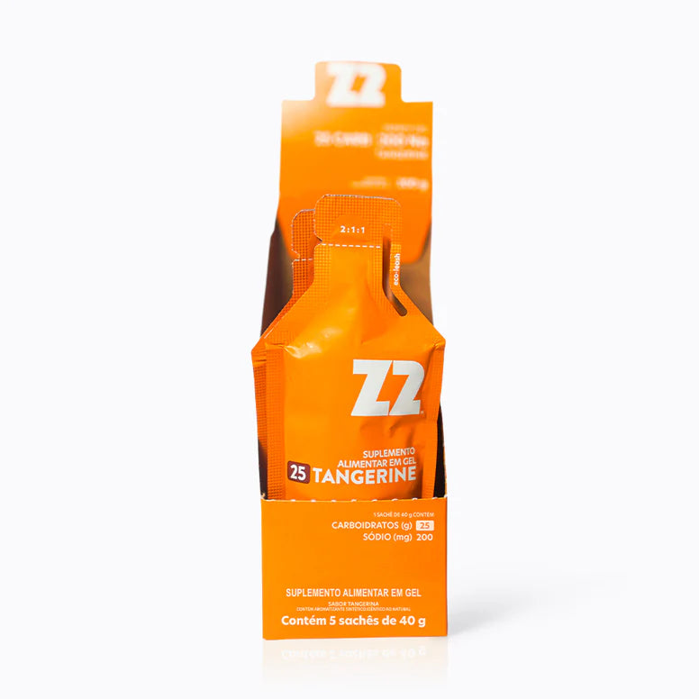 Energy Gel Z2 Tangerine — display com 5 sachês linha Everyday
