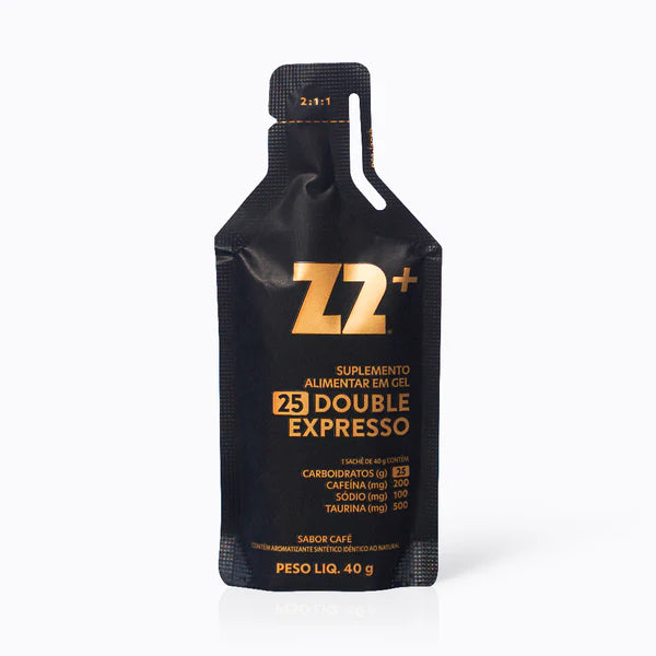 Energy Gel Z2 Double Expresso — sachê individual linha Gameday com 200mg cafeína