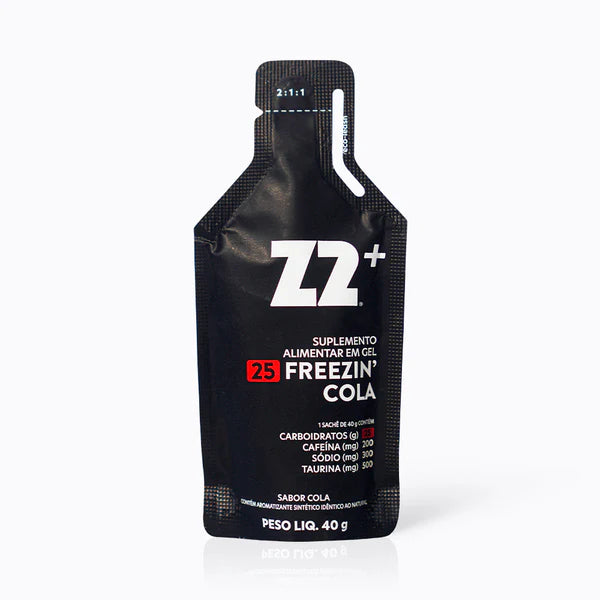 Energy Gel Z2 Freezin Cola — sachê individual linha Gameday com 200mg cafeína