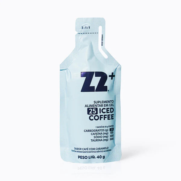 Energy Gel Z2 Iceed Coffee — sachê individual linha Gameday com 200mg cafeína