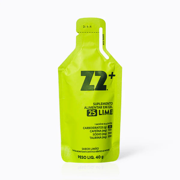 Energy Gel Z2 Lime — sachê individual linha Gameday com 100mg cafeína