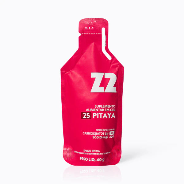 Energy Gel Z2 Pitaya — sachê individual gel de carboidrato sem cafeína