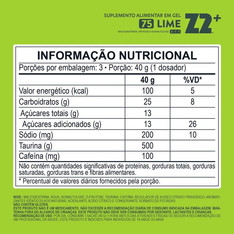 Energy Gel Z2 Flask 120g (75 Carb): Energia Prática