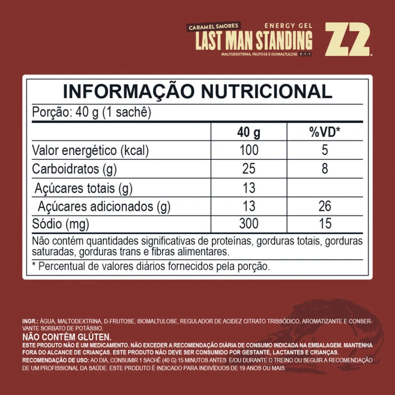 Energy Gel Z2 — Gel de Carboidrato para Corrida e Ciclismo