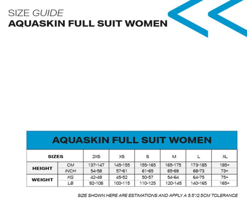 Aquasphere Aquaskin Full V3 Feminina