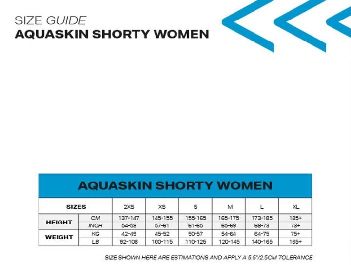 Aquasphere Aquaskin Shorty V3 Feminina