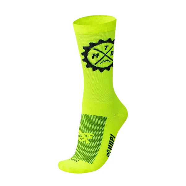 Meia HUPI Selo MTB Verde para Mountain Bike