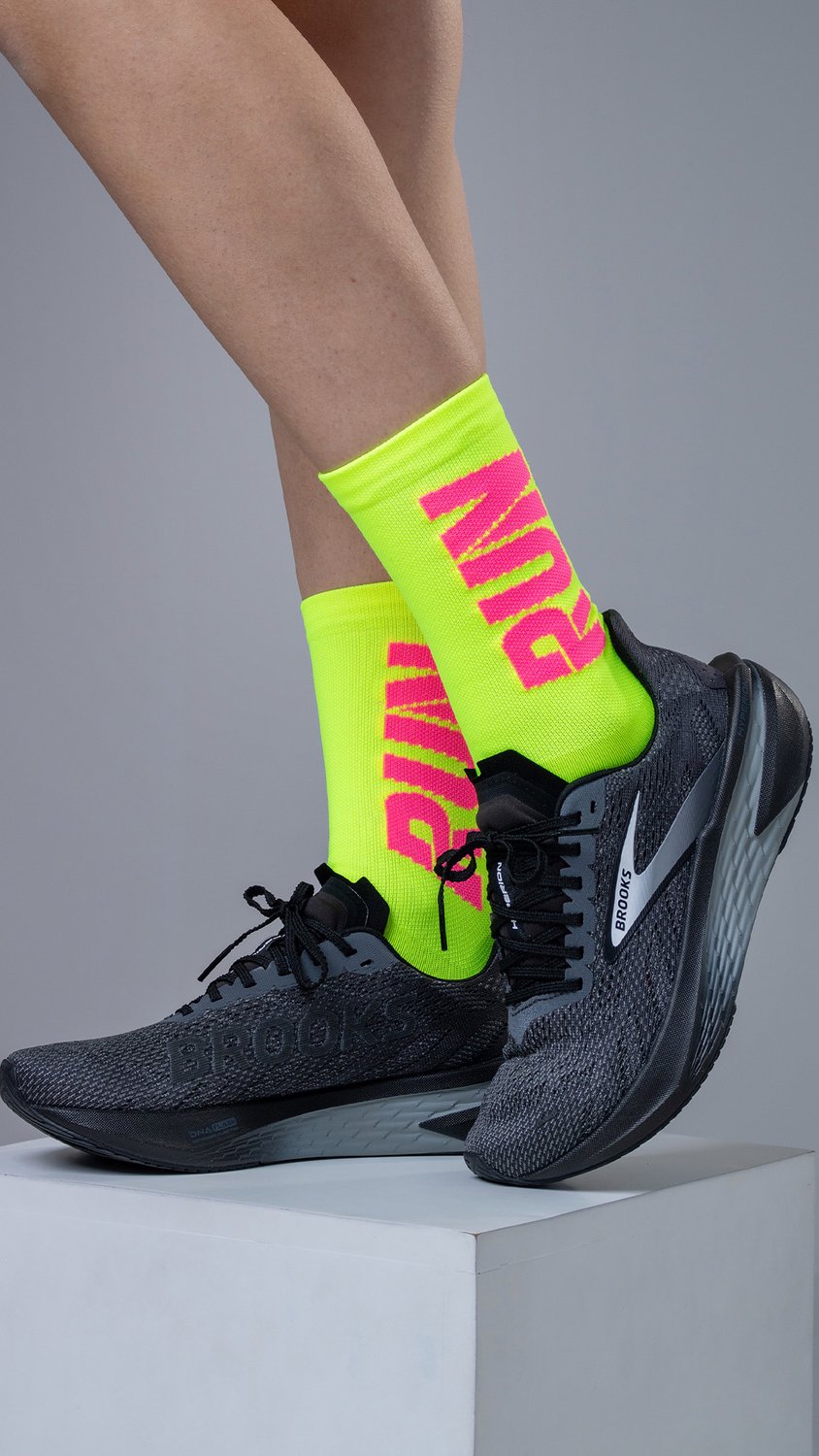 Meia HUPI Run para Corrida e Esportes — 10 Cores