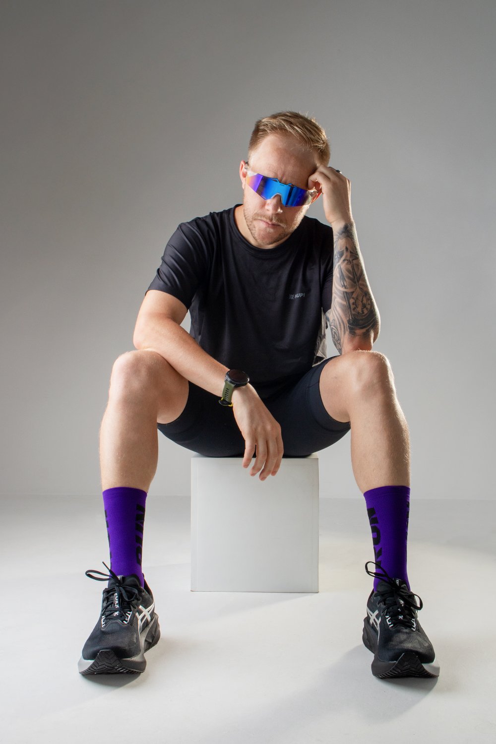 Meia HUPI Run para Corrida e Esportes — 10 Cores