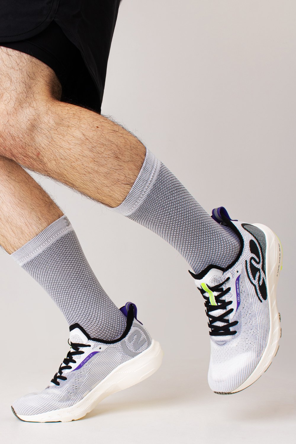 Meia HUPI Carbono para Corrida de Performance