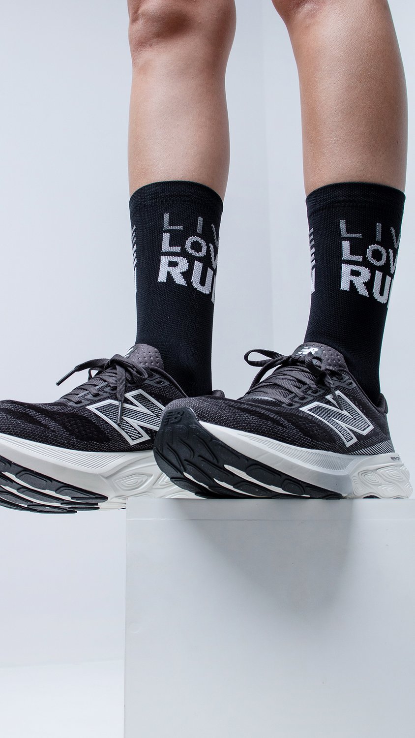 Meia HUPI Live Love Run para Corredoras