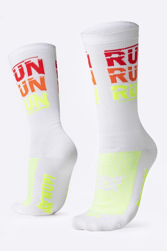 Meia HUPI Run Run Run LT para Pés Menores (34-38)