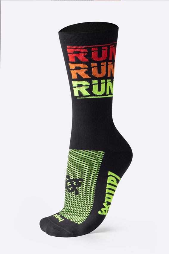 Meia HUPI Run Run Run para Corrida e Motivação