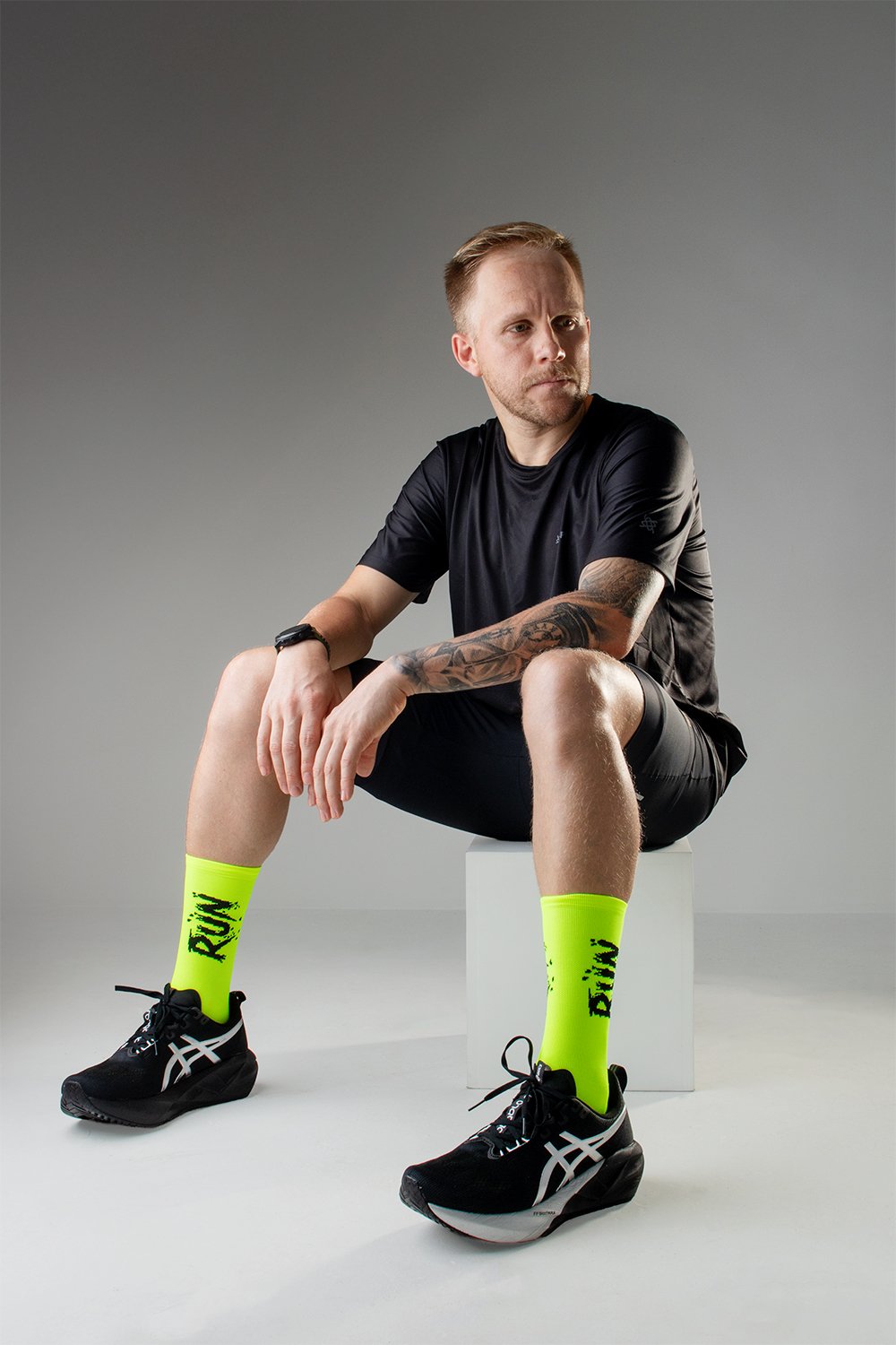 Meia HUPI Run Splash para Corrida — 4 Cores