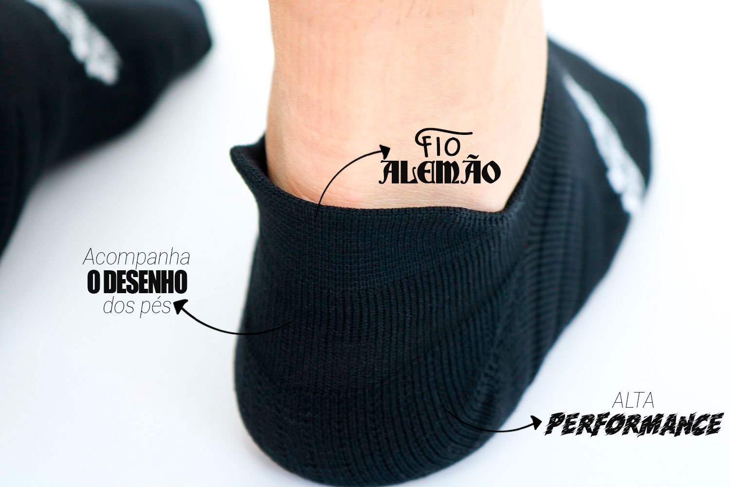 Meia HUPI Running Pro Invisível Plus (42-46)