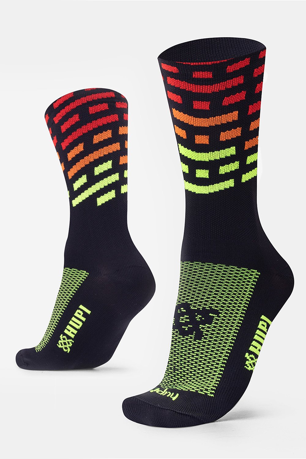 Meia HUPI Triplo Colors para Corrida — 3 Cores