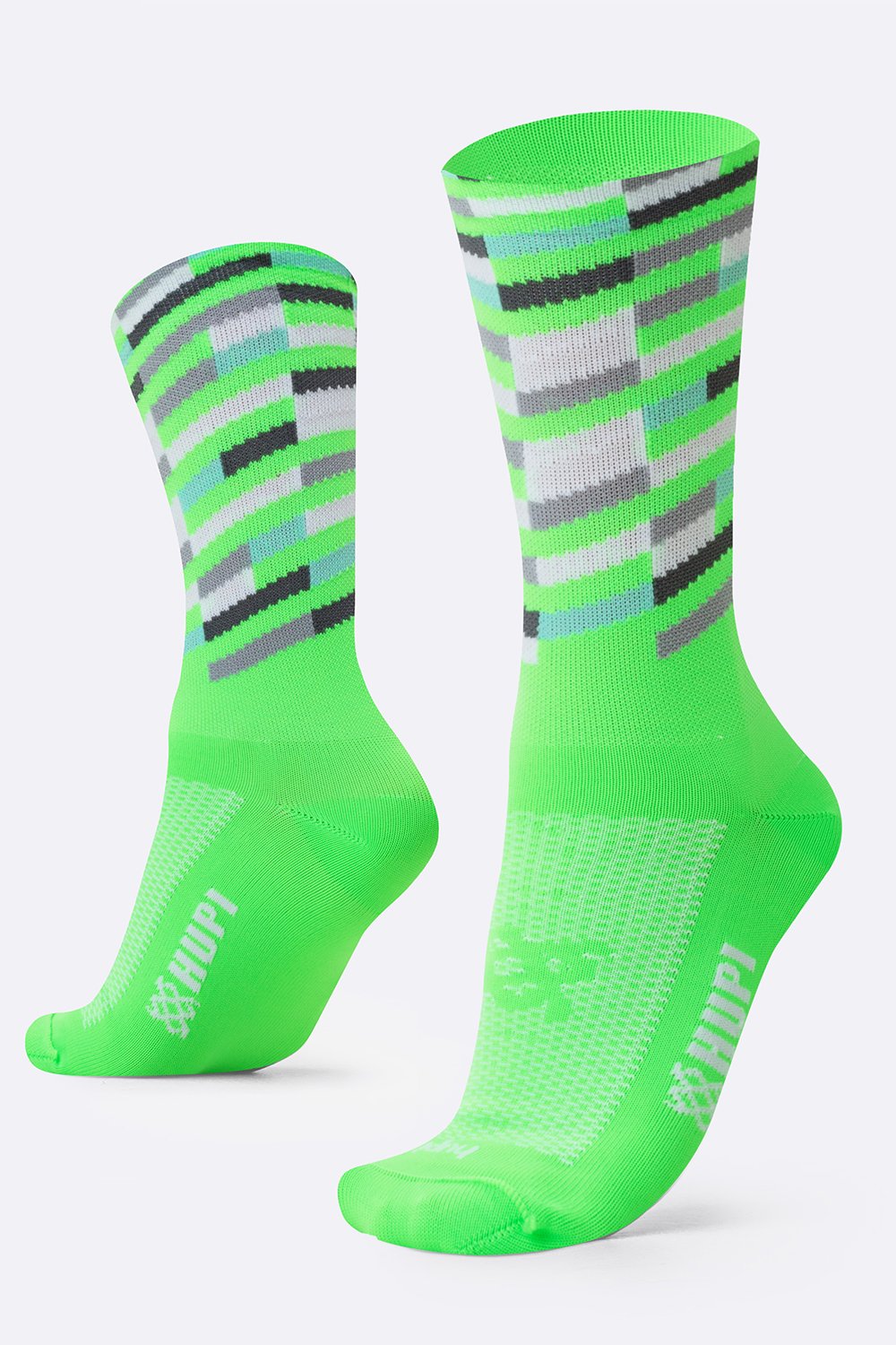 Meia HUPI Triplo Colors para Corrida — 3 Cores