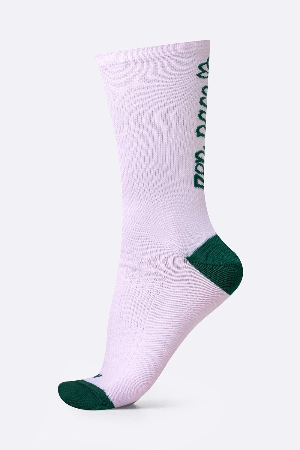 Meia HUPI Zen Pace Rosa e Verde para Corrida Consciente