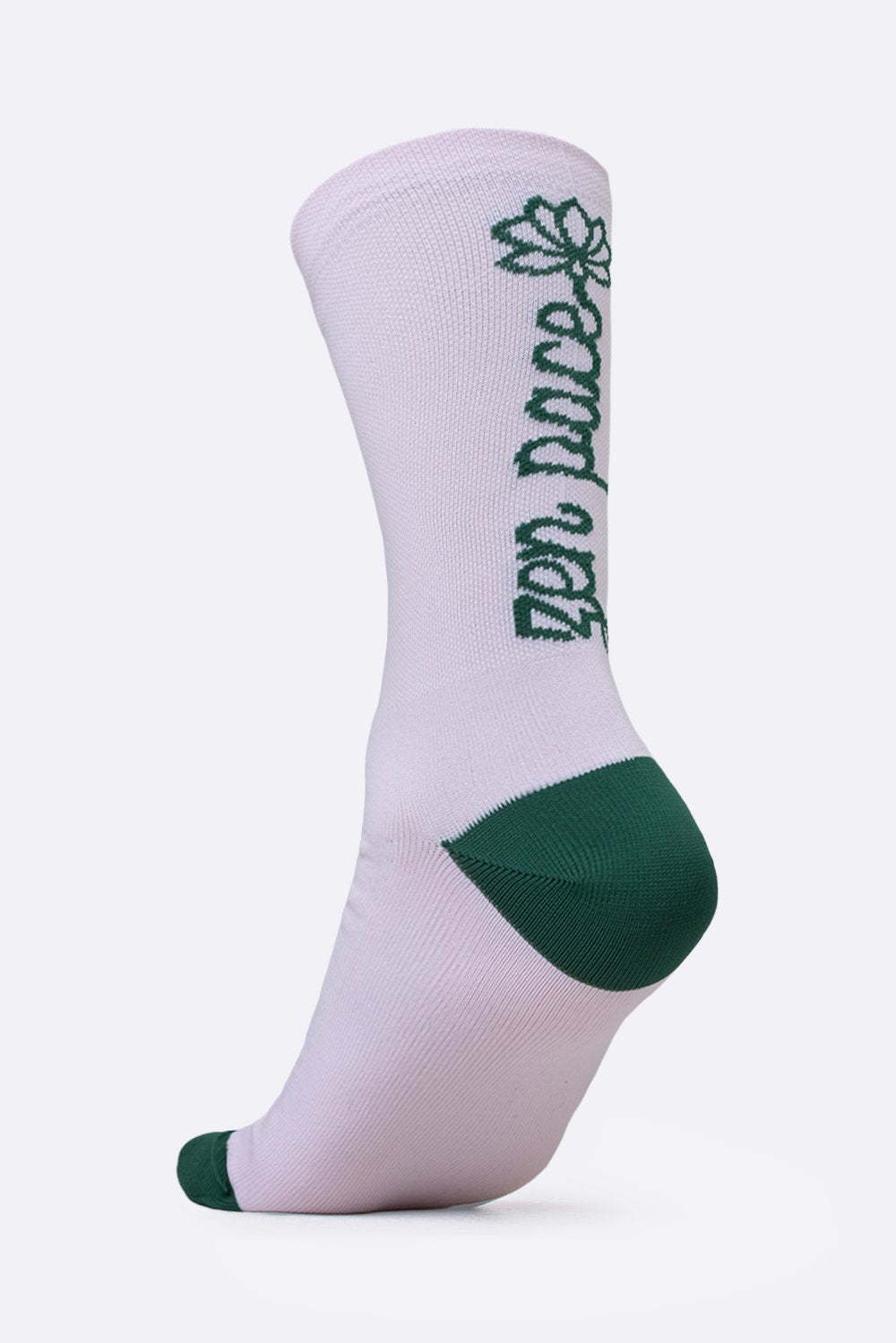 Meia HUPI Zen Pace Rosa e Verde para Corrida Consciente