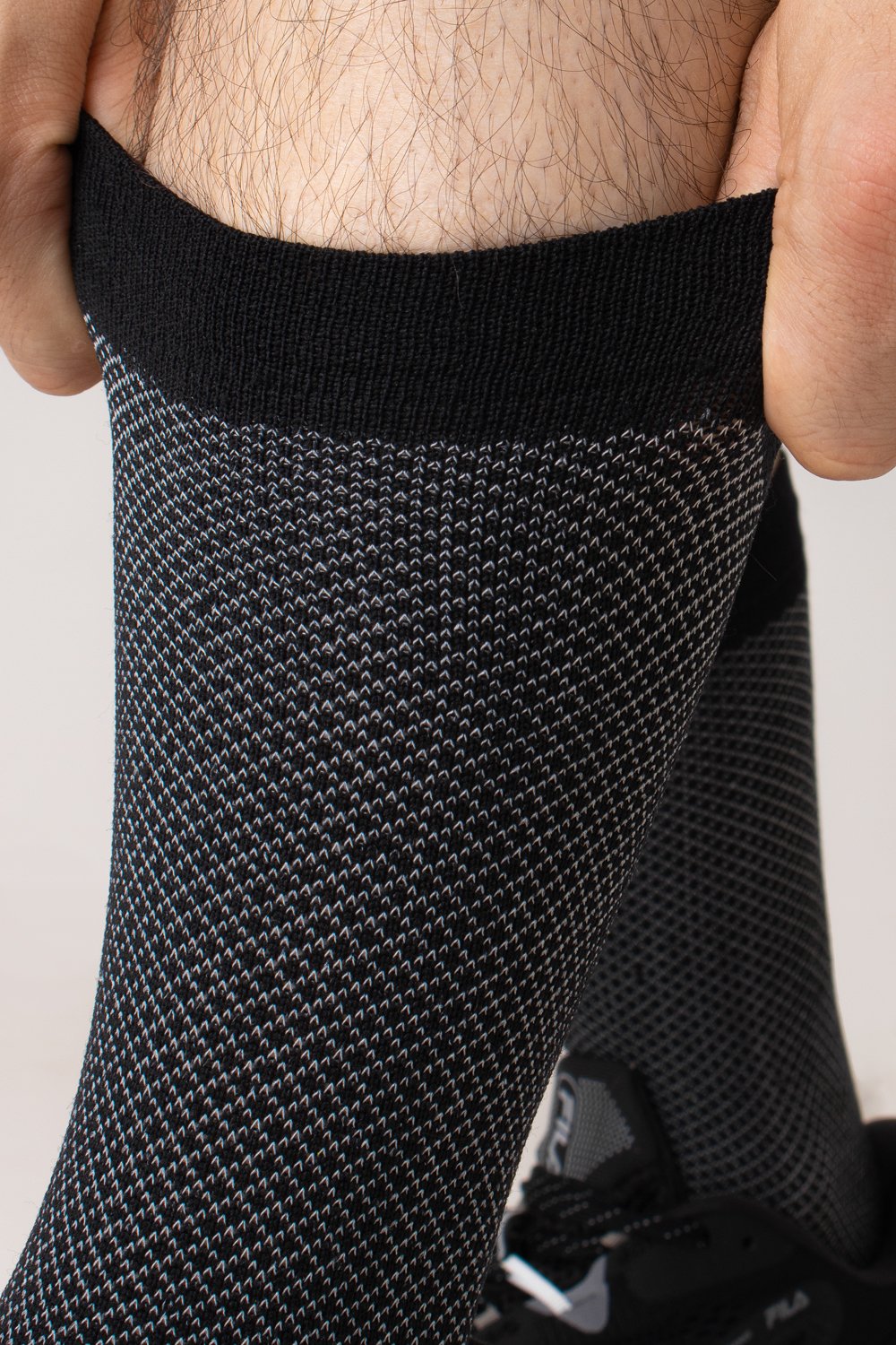 Meia HUPI Carbono para Corrida de Performance