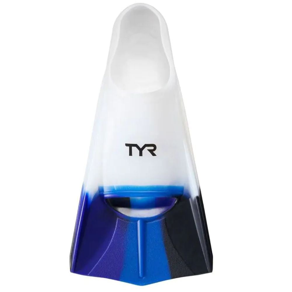 Nadadeira de Treino TYR Stryker — Lâmina Curta em Silicone 100% com Calcanhar Fechado Slip-On