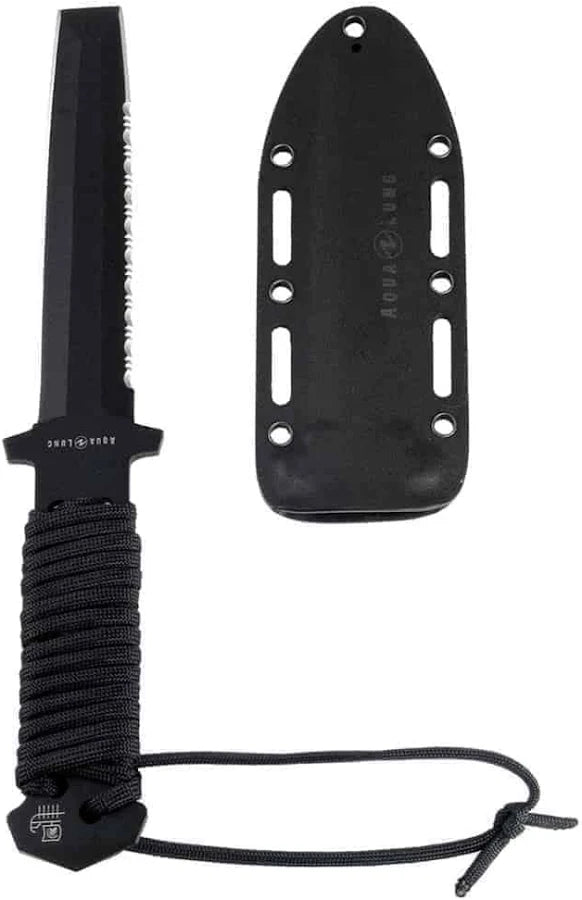Faca de Mergulho Aqualung Argonaut Spartan 7,7cm — Aço Inox 420 Monopeça com Ponta Romba