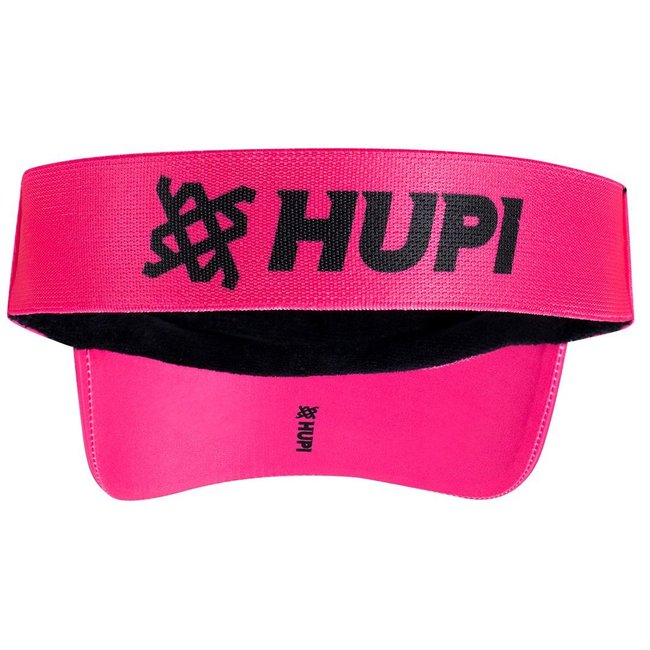 Viseira HUPI Rosa Neon e Azul para Corrida e Beach Tennis