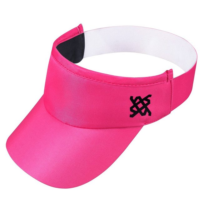 Viseira HUPI Rosa Neon e Azul para Corrida e Beach Tennis